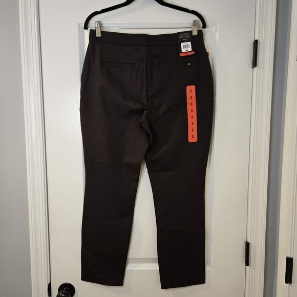 Banana Republic Ponte Pant High Rise Brown Size 8 Stretch Waist - Picture 4 of 16